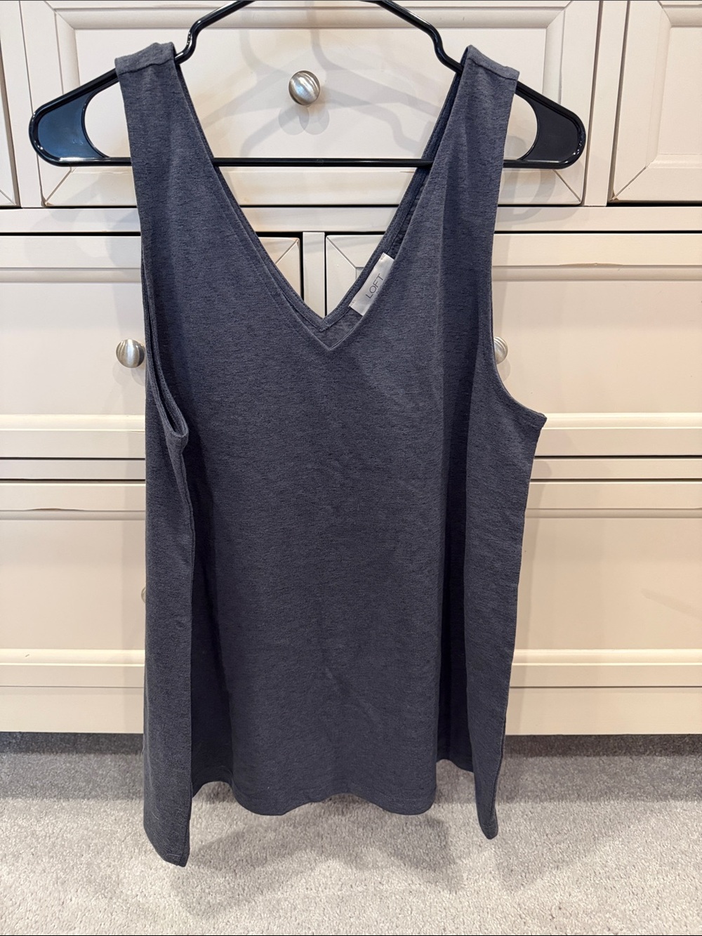 NWT LOFT Navy V-Neck Sleeveless Tank